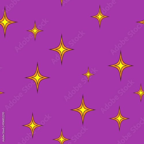 Stars chaotic seamless pattern 3.04