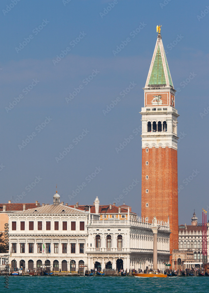 Piazza San Marco, the principal public square of Venice, Italy, 