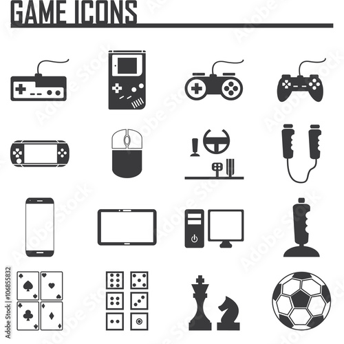 Game Entertaining Icons