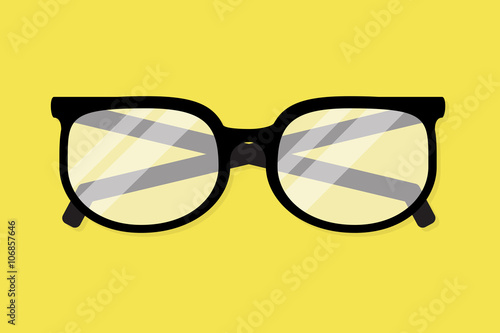 Glasses vector illustration