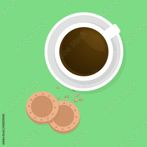 Coffee flat lay