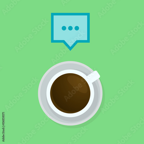 Coffee flat lay