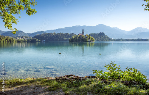 Bled lake in Slovenia