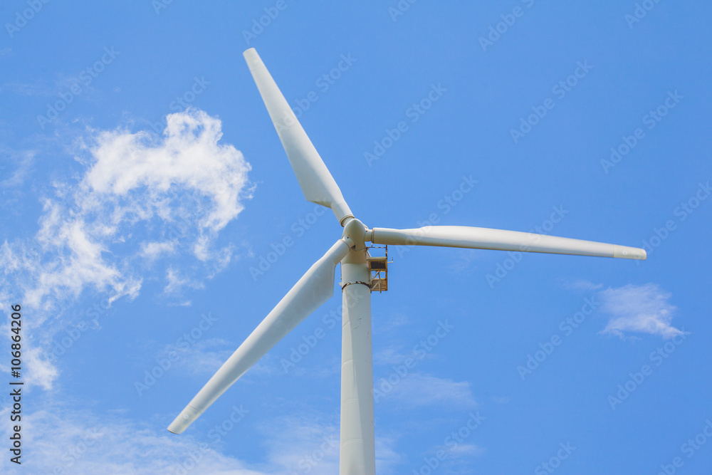 view of windturbine producing alternative energy with a clear blue sky horizontal
view of windturbine producing alternative energy with a clear blue sky horizontal