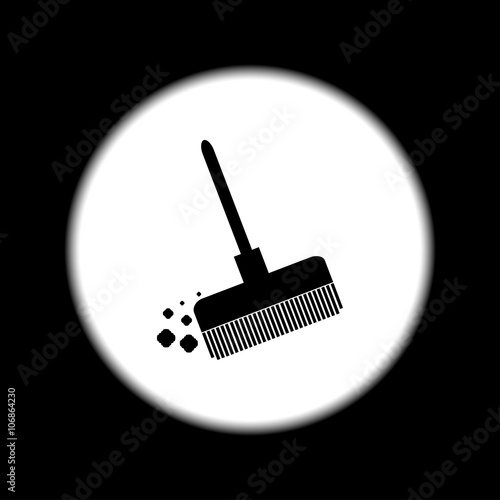 Broom vector icon