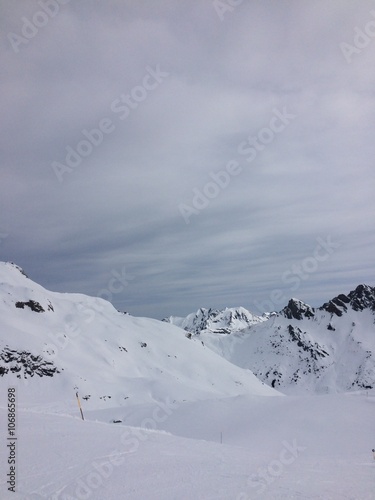 Wallpaper Mural Mountains in winter, covered in snow Torontodigital.ca