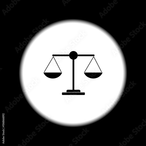 Scale icon - vector illustration