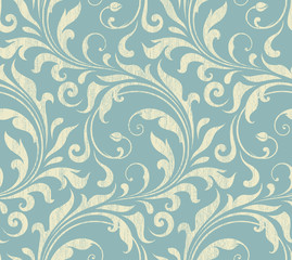 Papier peint photo Style vintage patrons Damassé vintage motif ornemental classique  © KatyaKatya