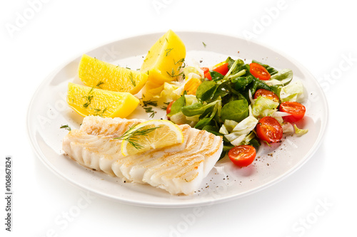 Fish dish - fish fillet and vegetables