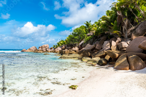 Beautiful beach - Anse Cocos - La Digue, Seychelles