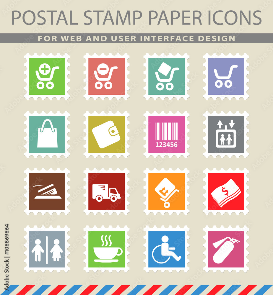 Shopping icon set Shopping icon set