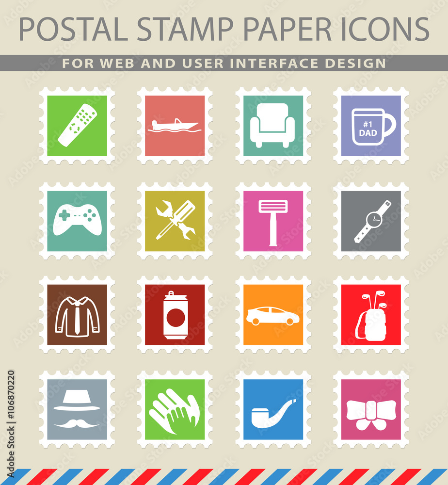 Fathers day simply icons