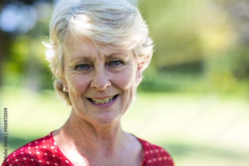 Portrait of smiling senior woman Portrait of smiling senior woman
