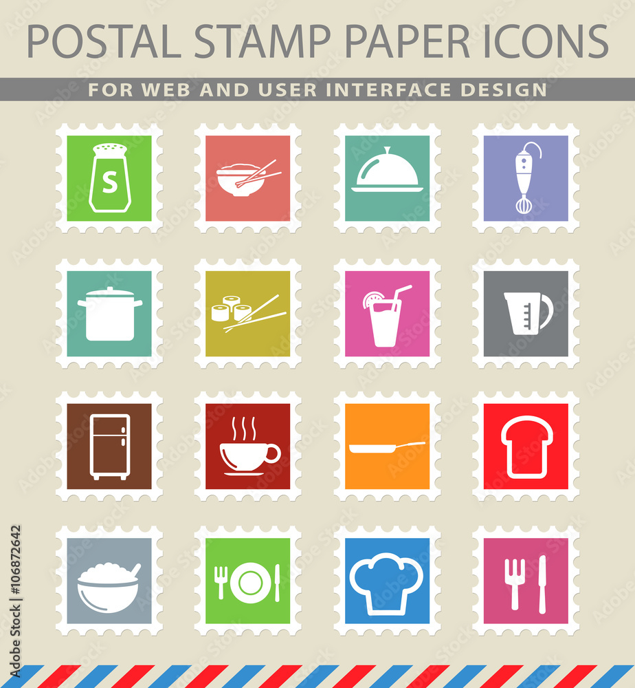 Food and kitchen simply icons Food and kitchen simply icons