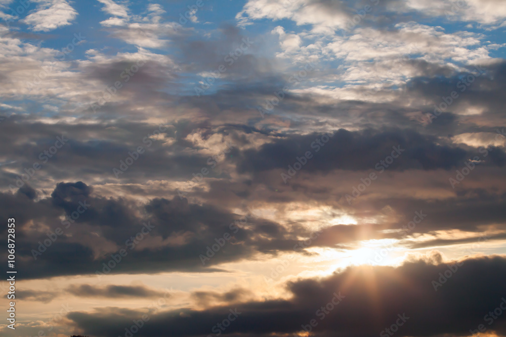 Fototapeta premium clouds at sunset