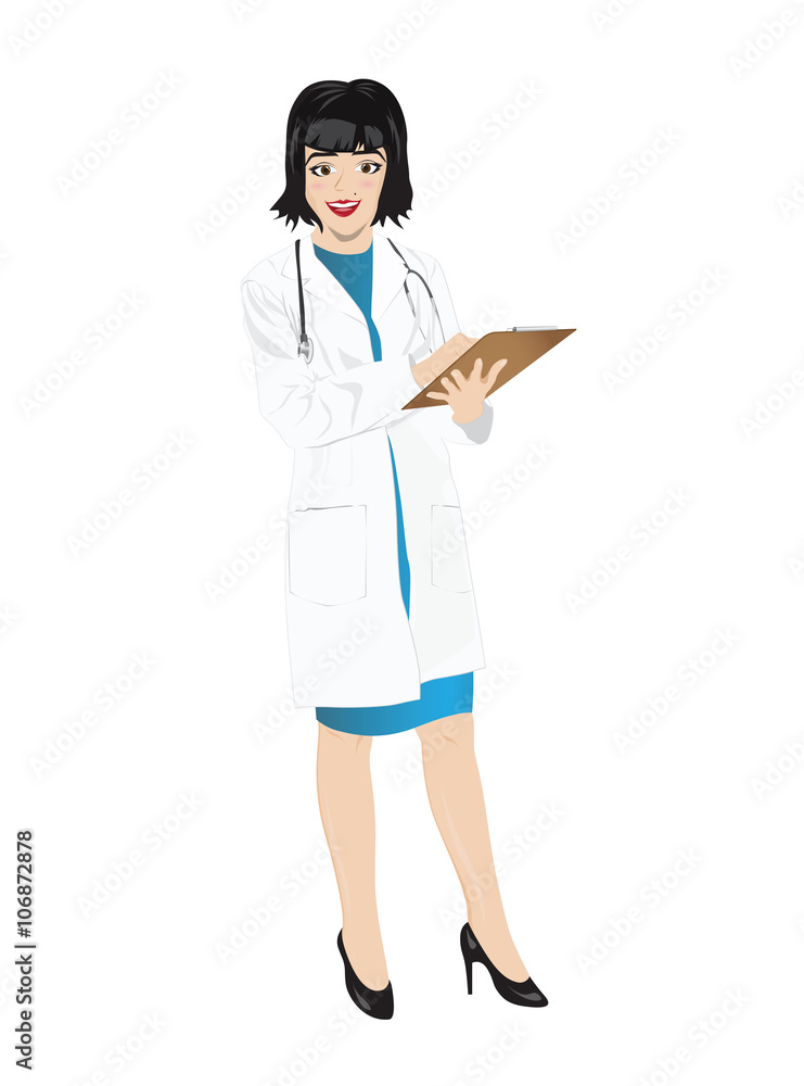 Female doctor vector illustration Female doctor vector illustration