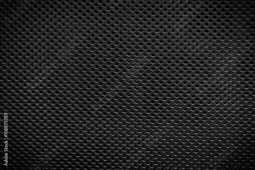 Wallpaper Mural Black gray fishnet cloth material as a texture background.  Torontodigital.ca