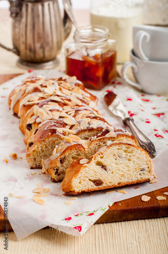 Sliced Braided Sweet Bread