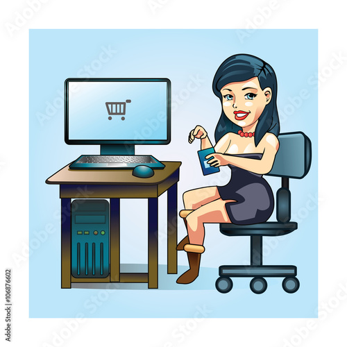 Businesswoman Office Working