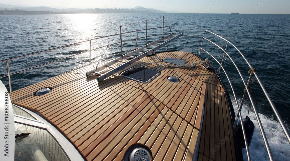 Naklejka premium a boat trip on the high seas