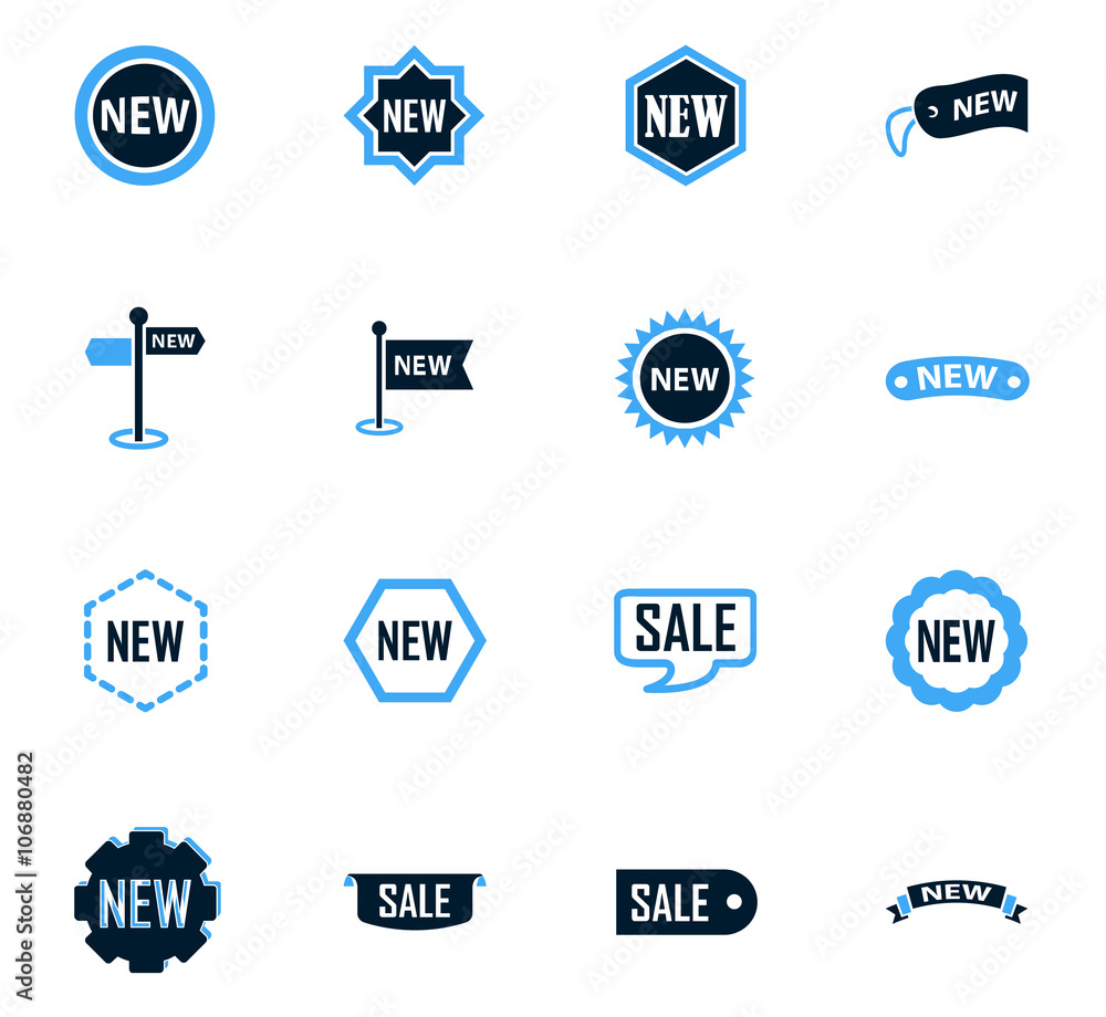 New stiker and label set icons New stiker and label set icons