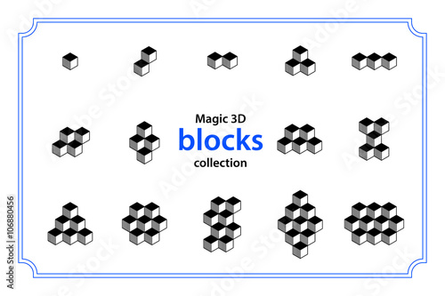 3d blocks collection