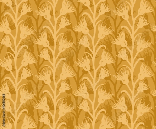 Seamless background with plant.