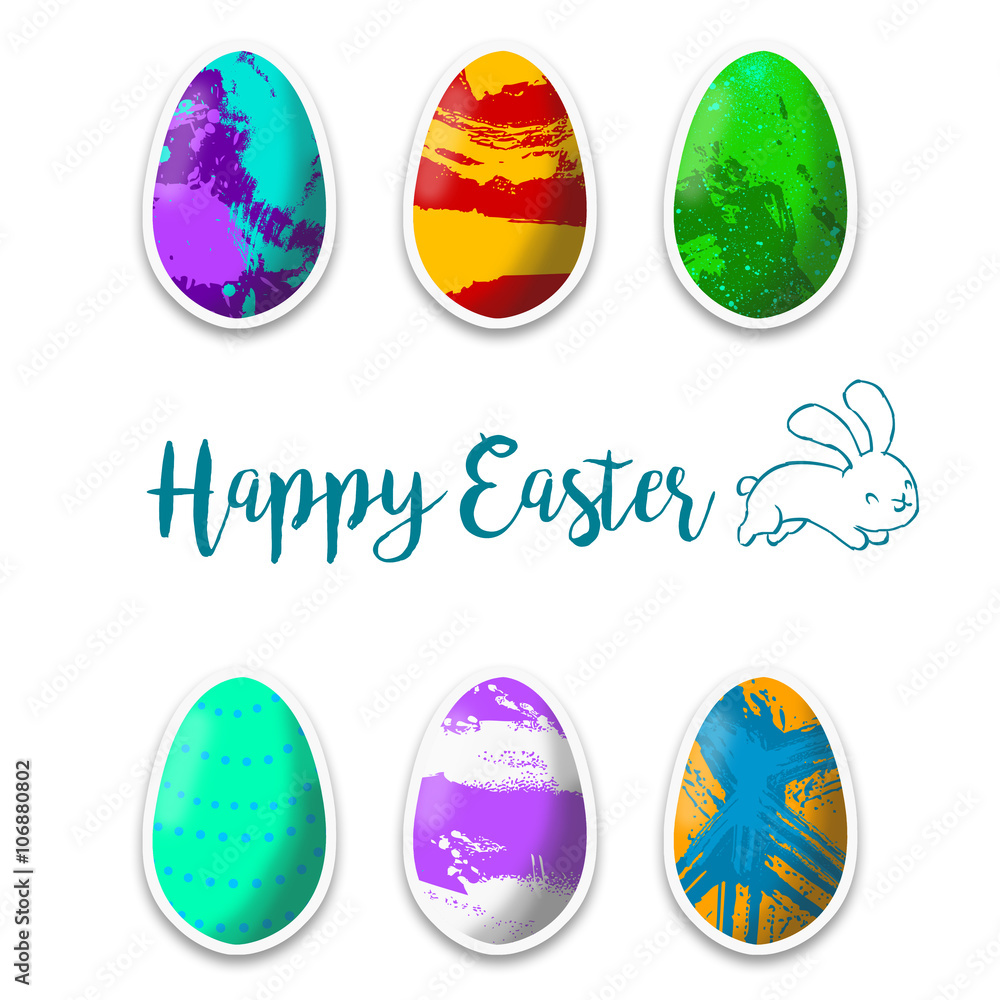 happy easter illustration happy easter illustration