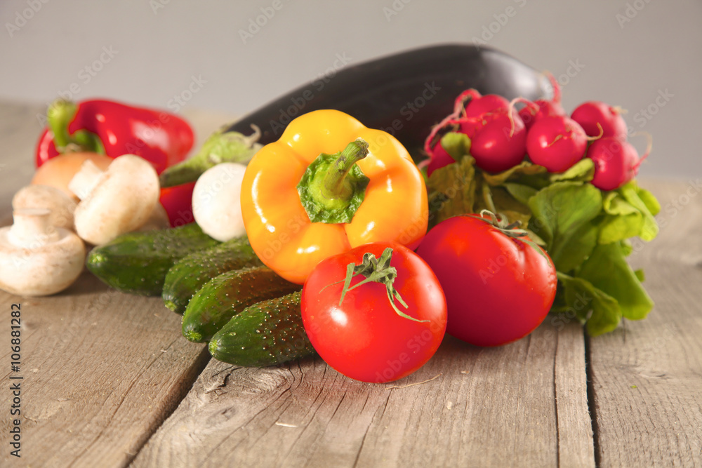 Vegetables . Fresh Bio Vegetable in a Basket. Over Nature Background Vegetables . Fresh Bio Vegetable in a Basket. Over Nature Background