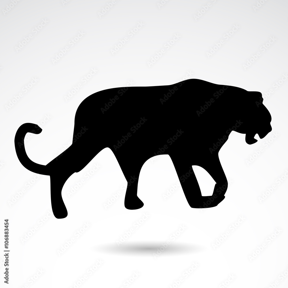 Leopard vector icon.