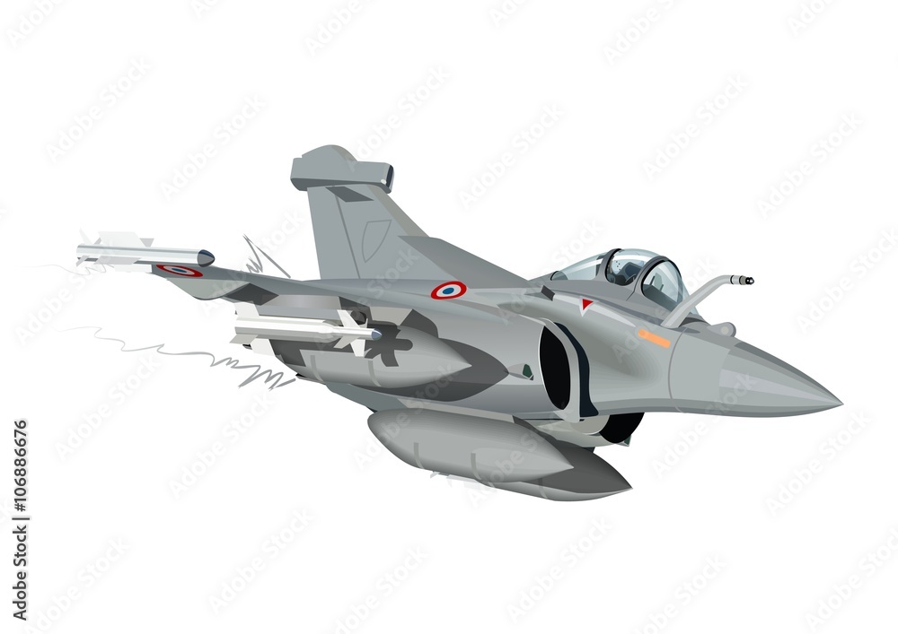 Vector Cartoon Fighter Plane. Available EPS-10 vector format separated ...