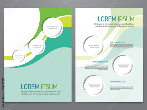 Brochure, annual report, flyer, magazine vector template. Modern corporate design.