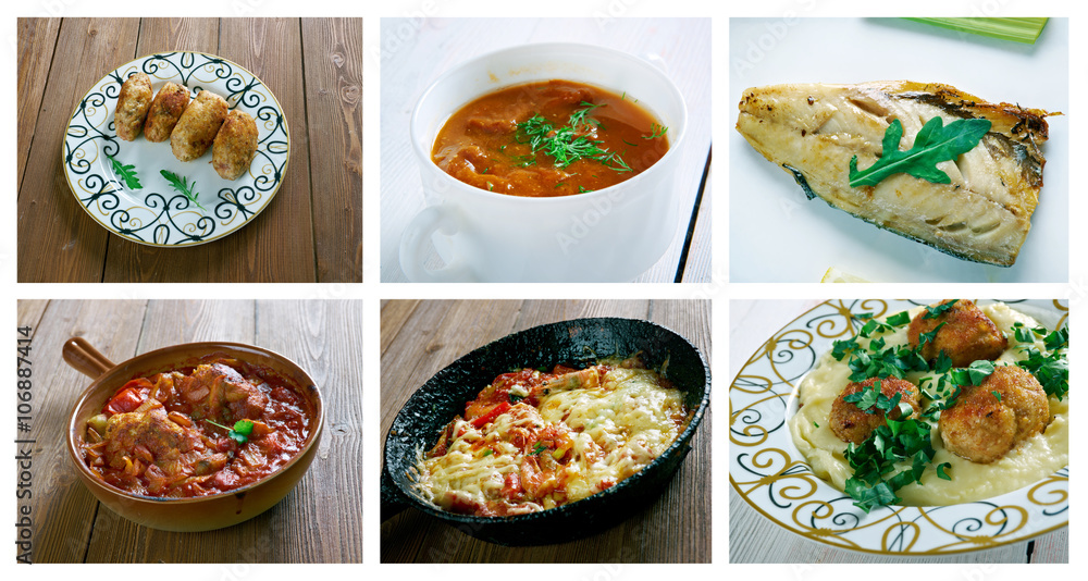 Food set Turkish cuisine Food set Turkish cuisine
