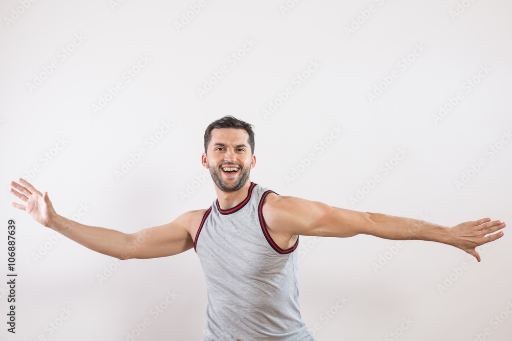 Male dancer in a studio Male dancer in a studio