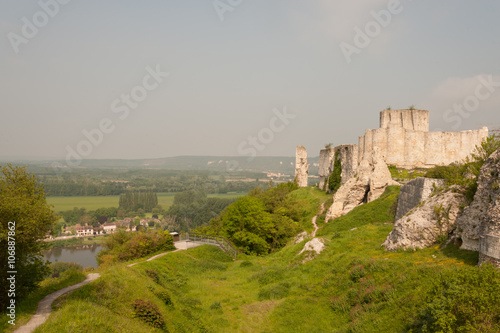 Chateau Gaillard  ruined famous castle of Richard the Lionheart  Normandy