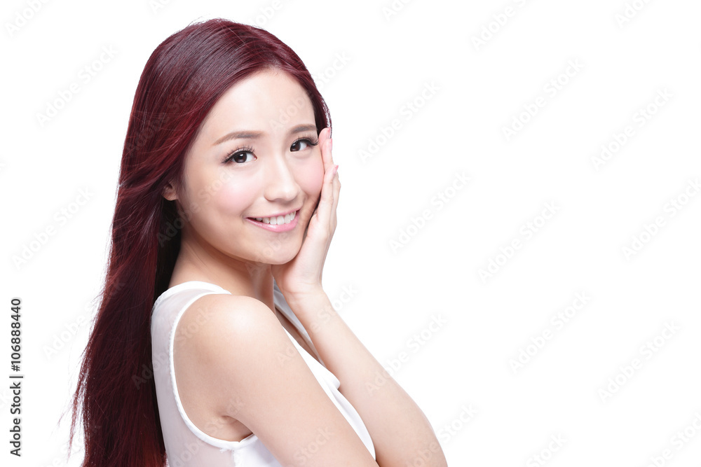 Beauty woman with charming smile Beauty woman with charming smile
