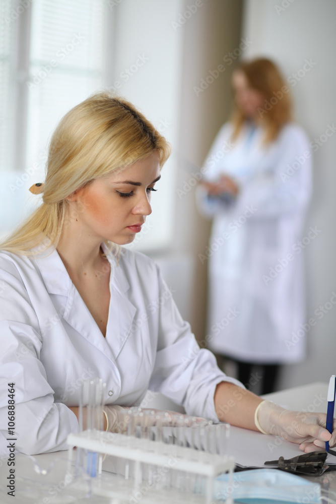 Female scientific researcher in laboratory Female scientific researcher in laboratory
