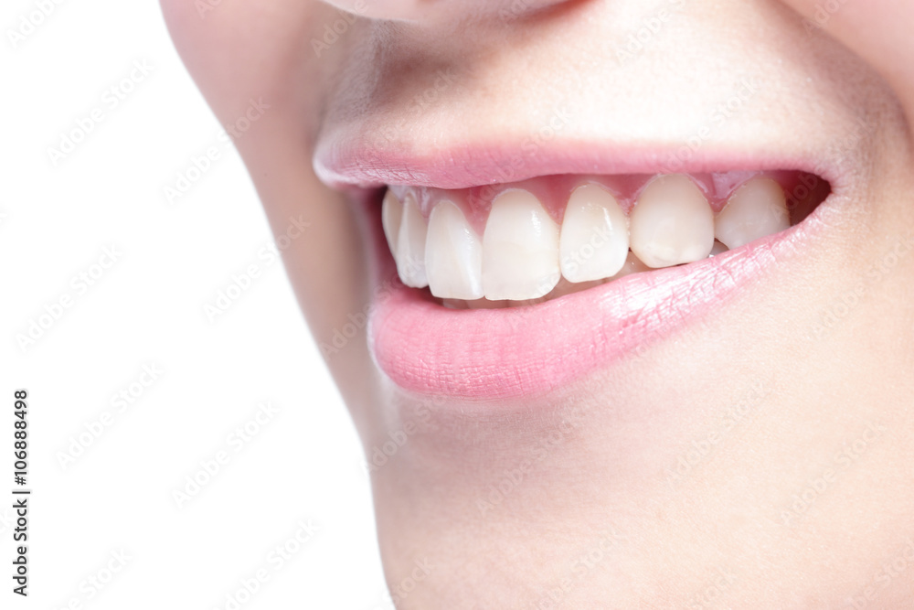 Obraz premium young woman health teeth
