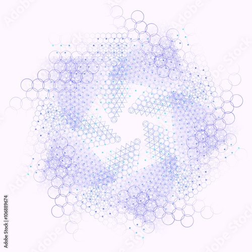 Sacred geometry mandala.