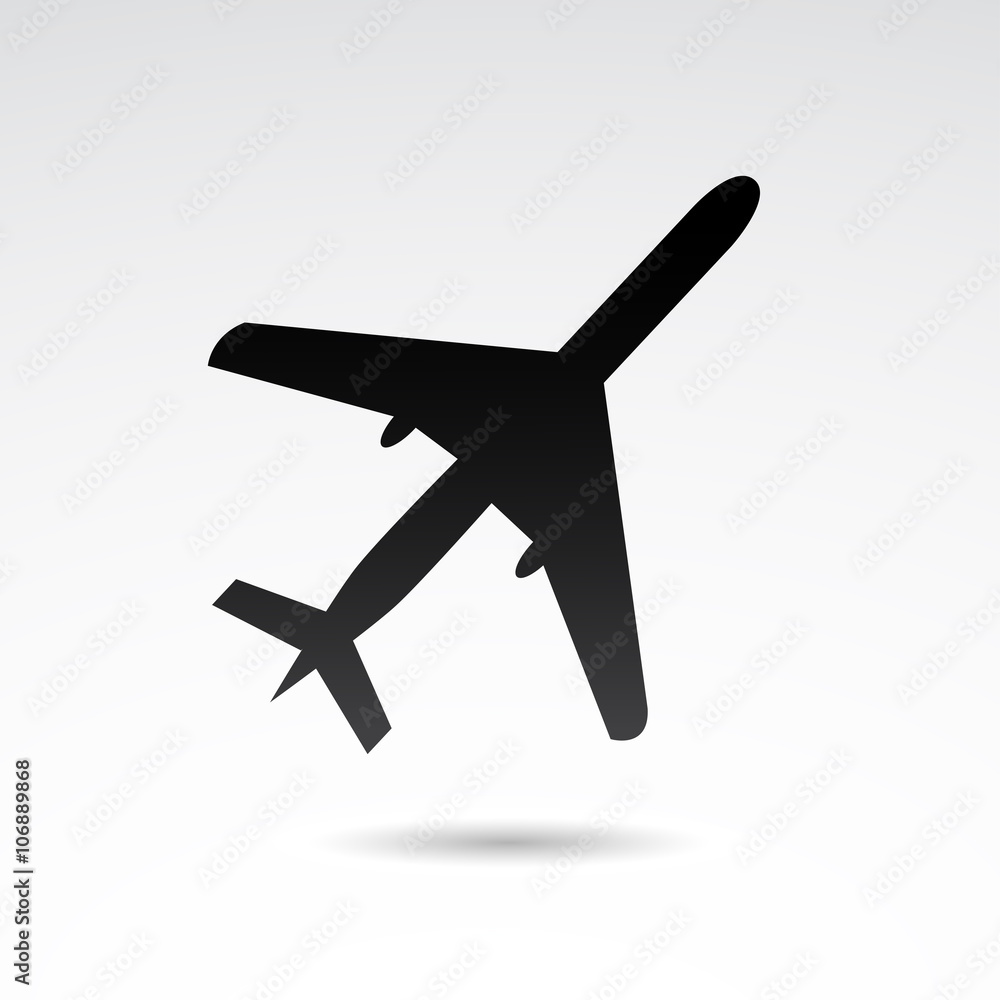 Obraz premium Airplane vector icon.
