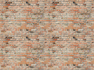 Poster Bakstenen muur Ruwe bakstenen muur structuur  © vlntn