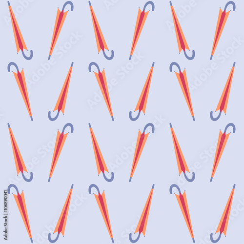 Orange closed umbrellas for your design