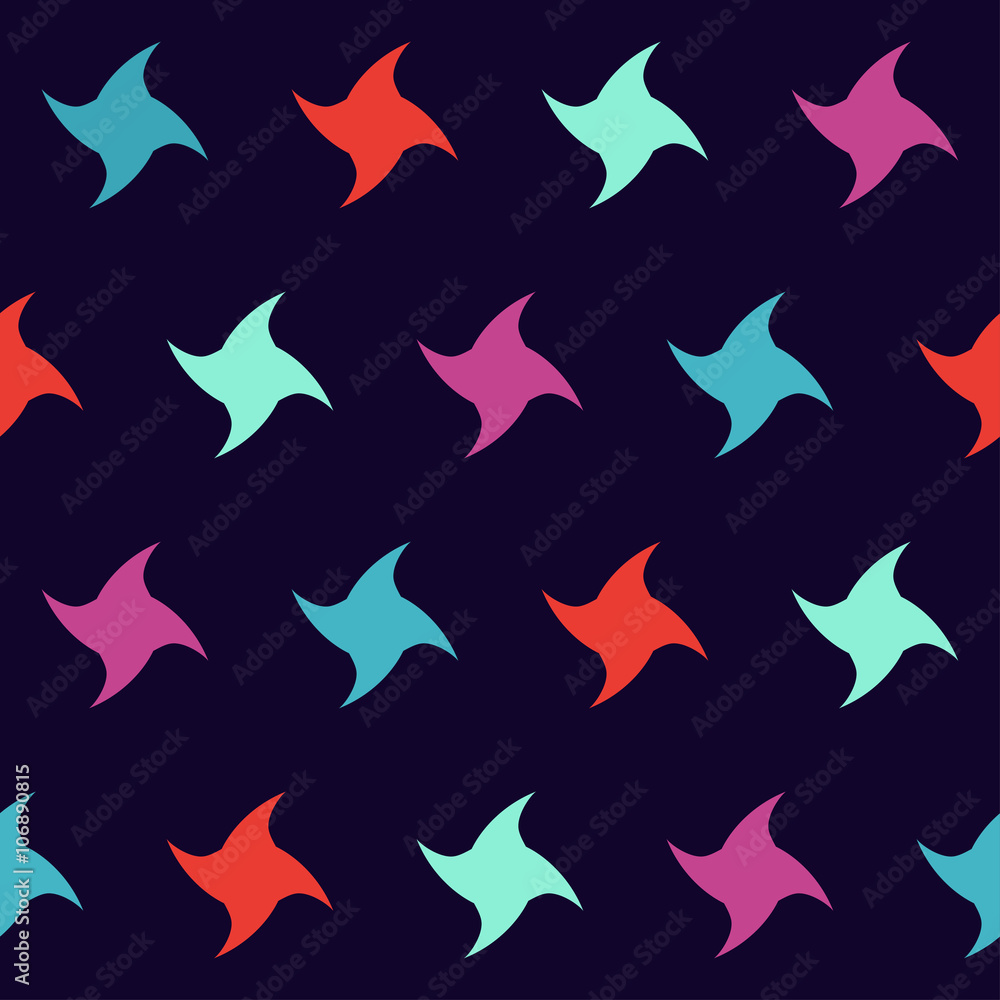 Four-pointed star pattern against a dark background Four-pointed star pattern against a dark background