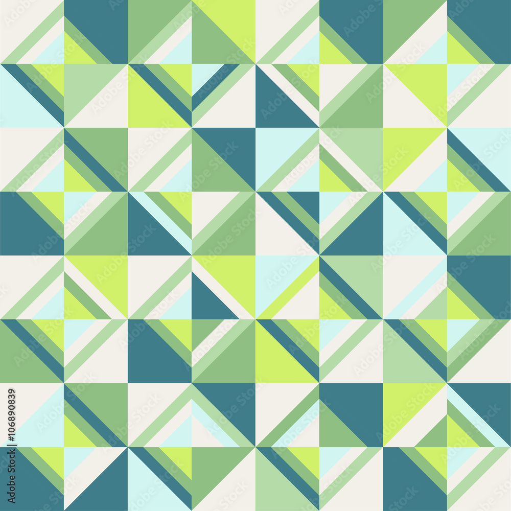 Colored triangles. Seamless pattern, lime palette Colored triangles. Seamless pattern, lime palette