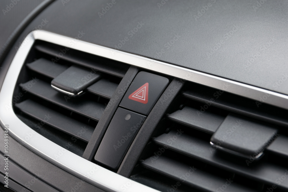 Emergency button in the car. Emergency button in the car.