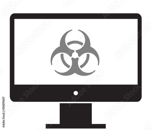 PC virus icon