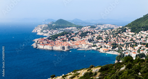 Fototapeta Naklejka Na Ścianę i Meble -  Cityscape panorama of Dubrovnik a UNESCO World Heritage site