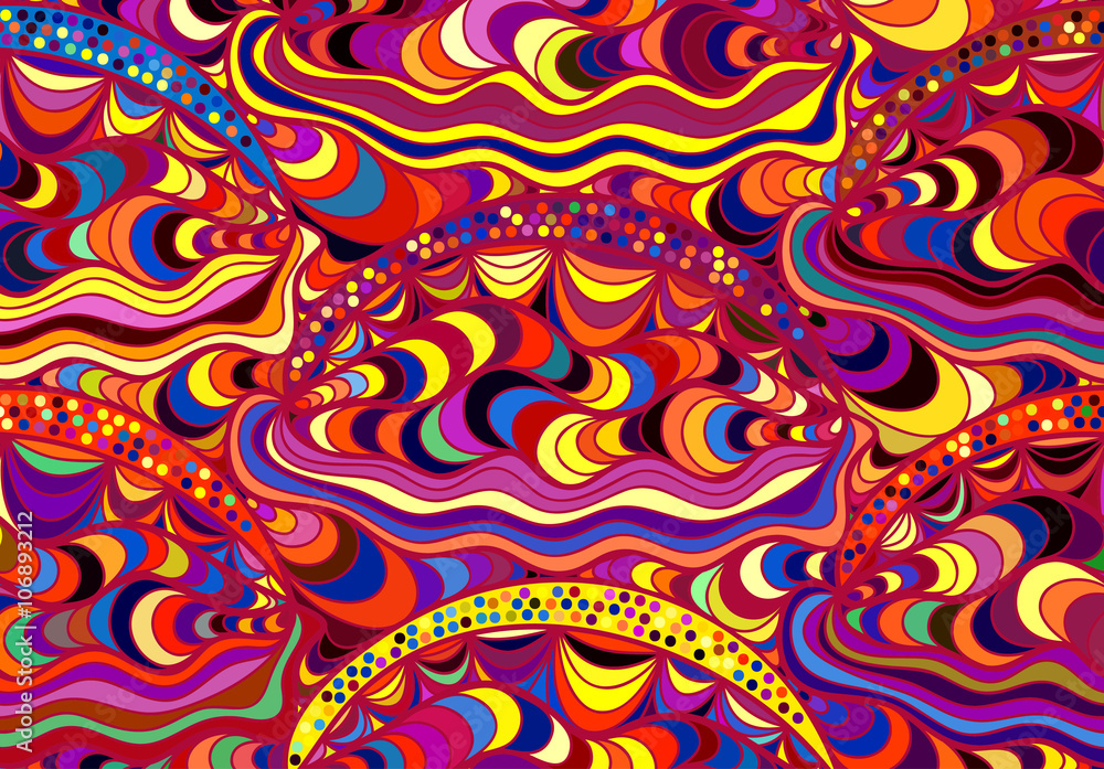Vector wave background of doodle hand drawn lines Vector wave background of doodle hand drawn lines