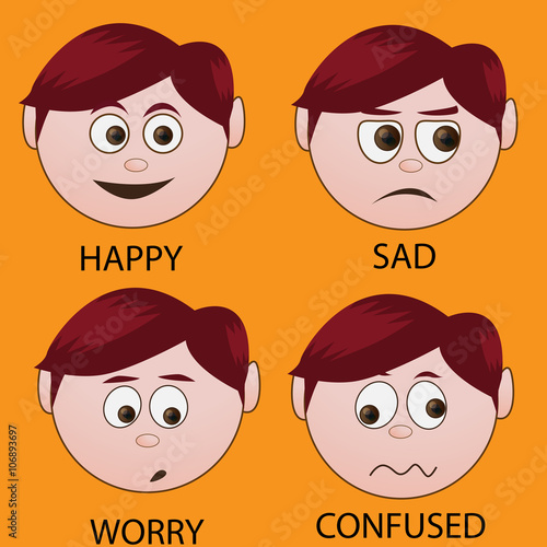 set of facial emotion vector