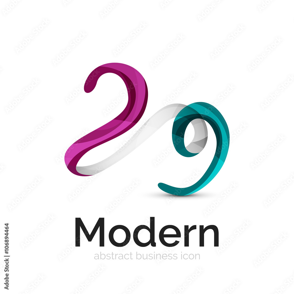Ribbon swirl business logo Ribbon swirl business logo